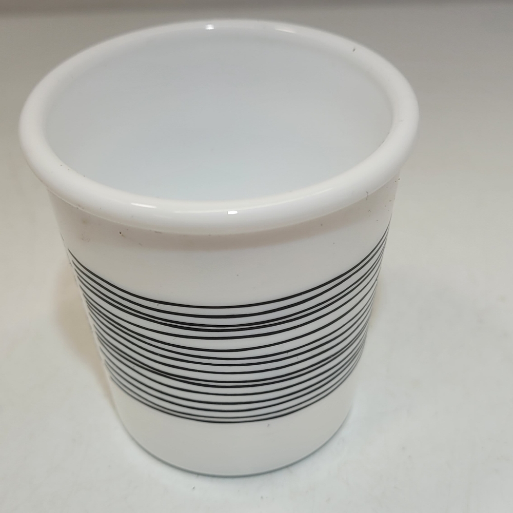 Bormioli Rocco 3.25 oz Opal Glass (No Handle) Tea Cups Set of 7 Linee Design NWT - Picture 7 of 16
